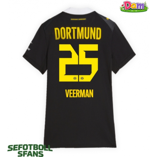 Borussia Dortmund Joey Veerman #25 Bortatröja Kvinnor 2026-27 Kortärmad